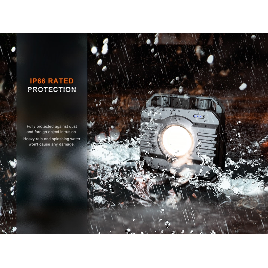 Fenix CL28R - LED reflektor sa prigušiva funkcijom i powerbankom, punjiv, LED/USB, IP66, 2000 lm, 360 h, 10000 mAh