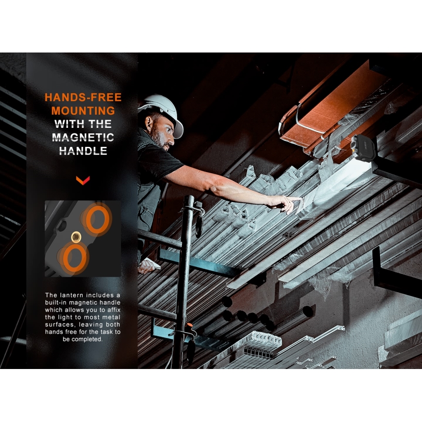 Fenix CL28R - LED reflektor sa prigušiva funkcijom i powerbankom, punjiv, LED/USB, IP66, 2000 lm, 360 h, 10000 mAh