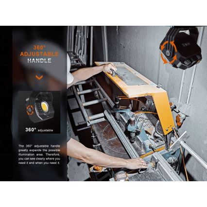 Fenix CL28R - LED reflektor sa prigušiva funkcijom i powerbankom, punjiv, LED/USB, IP66, 2000 lm, 360 h, 10000 mAh
