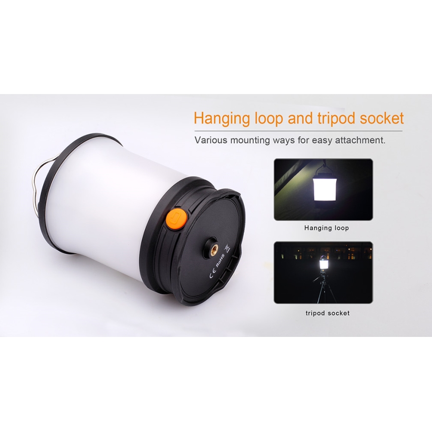 Fenix CL30R - LED prenosna punjiva lampa LED/USB/6xCR123A IPX7 650 lm 300 h 2600 mAh