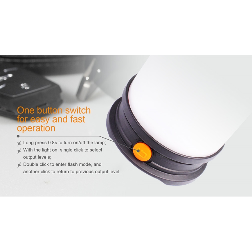 Fenix CL30R - LED prenosna punjiva lampa LED/USB/6xCR123A IPX7 650 lm 300 h 2600 mAh