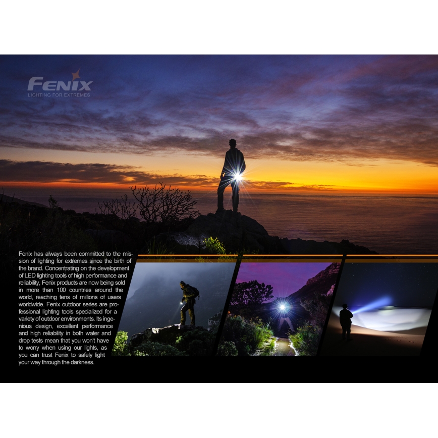 Fenix E01V20BLC - LED baterijska lampa LED/1xAAA IP68 100 lm 25 h