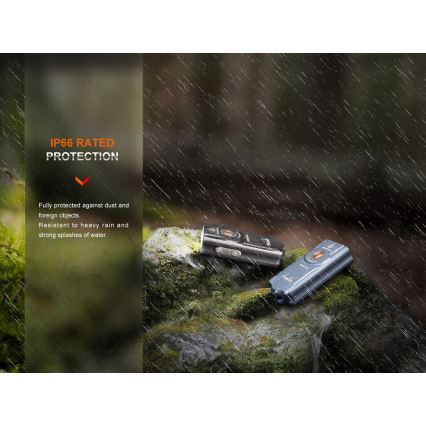 Fenix E03RV20BLU - Punjiva LED baterijska lampa LED/USB IP66 500 lm 30 h 400 mAh