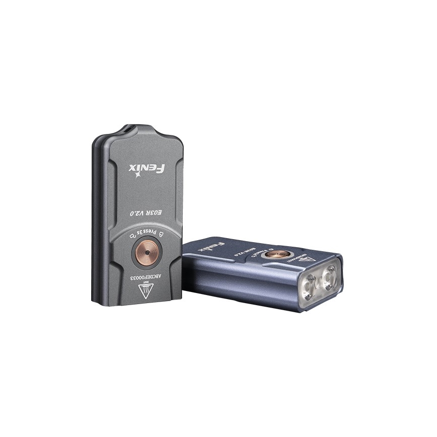 Fenix E03RV20GREY - Punjiva LED baterijska lampa LED/USB IP66 500 lm 30 h 400 mAh