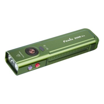 Fenix E06RPROEUOLI - LED prigušiva punjiva baterijska lampa LED/USB 1650 mAh IP66 1600 lm 111 h zelena