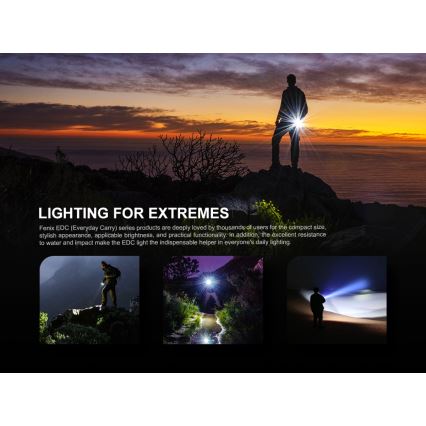 Fenix E09R - punjiva LED baterijska lampa, USB, IP68, 600 lm, do 70 h rada