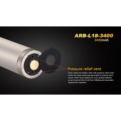Fenix FE18650LI34 - 1 kom Punjiva baterija 18650/3,6 V 3400 mAh