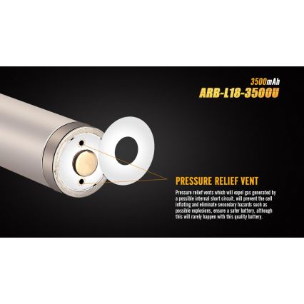 Fenix FE18650LI35USB - 1 kom Punjiva baterija USB/3,6V 3500 mAh