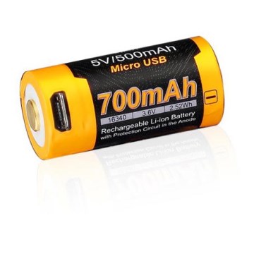Fenix FERCR123ALIIONUP - 1 kom Punjiva baterija USB/3,6V 700 mAh