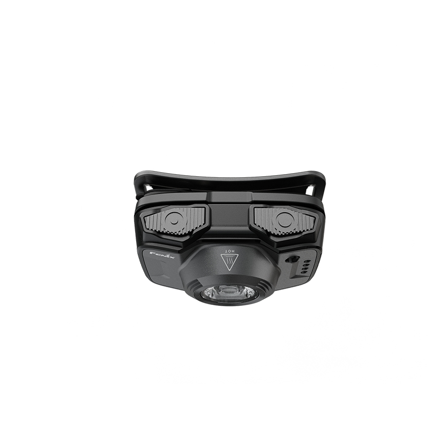 Fenix HL12RV20BLC - LED prigušiva punjiva čelna lampa LED/USB 950 mAh IP66 500 lm 112 h crna