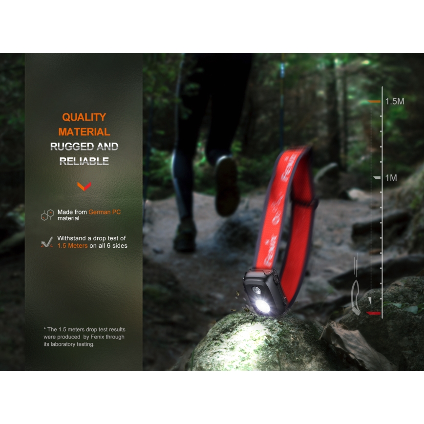 Fenix HL16V2GRN - LED čelovka LED/3xAAA IP66 450 lm 200 h zelena