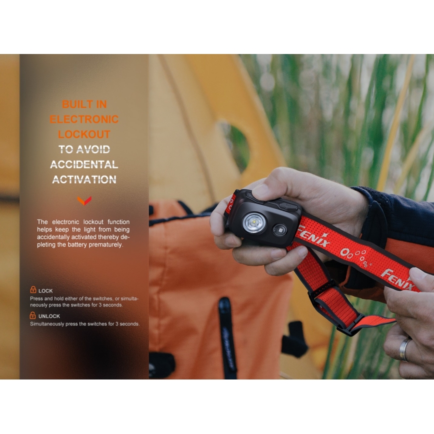 Fenix HL16V2PIN - LED čeona lampa LED/3xAAA IP66 450 lm 200 h, ružičasta