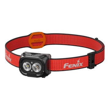 Fenix HL18RTV20BLC - LED prigušiva punjiva čelna lampa LED/USB/3xAAA IP66 800 lm 160 h 1900 mAh crna/narandžasta