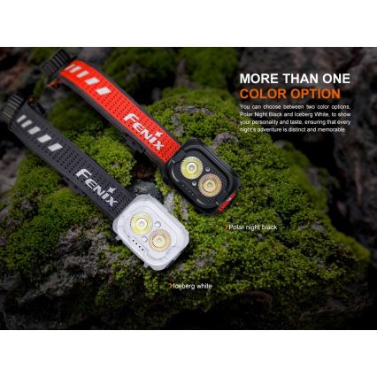 Fenix HL18RTV20WHT - prigušiva punjiva LED čelovka LED/USB IP66 800 lm 160 h bela/crna