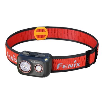 Fenix HL32RTBLCK - LED punjiva čelna lampa LED/USB/3xAAA IP66 800 lm 300 h 1900 mAh crna/narandžasta