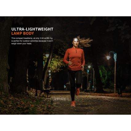 Fenix HM23V20 - prigušiva LED čeona lampa LED/1xAA IP68 300 lm 100 h