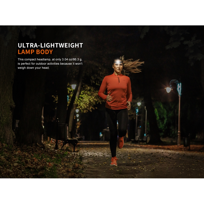 Fenix HM23V20 - prigušiva LED čeona lampa LED/1xAA IP68 300 lm 100 h