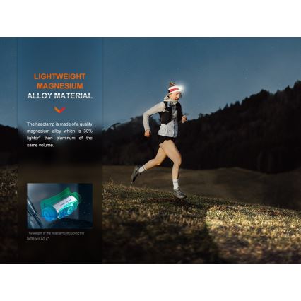 Fenix HM62TMGM - LED prigušiva punjiva čelna lampa LED/USB IP68 1200 lm 280 h 3400 mAh