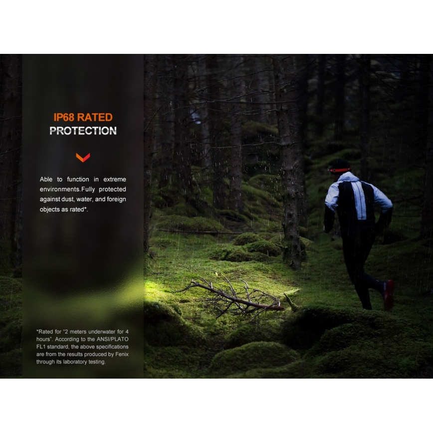 Fenix HM62TMGM - LED prigušiva punjiva čelna lampa LED/USB IP68 1200 lm 280 h 3400 mAh