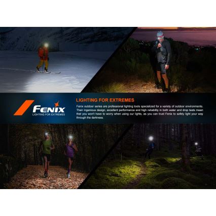 Fenix HP12RTABL - prigušiva LED punjiva čelna lampa LED/USB 4000 mAh IP66 1300 lm 310 h crna