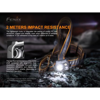 Fenix HP16R1250 - LED punjiva čeona lampa 3xLED/USB 4xAA IP66 1250 lm 600 h 3000 mAh