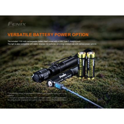 Fenix LD22V20 - Punjiva LED baterijska lampa, USB, IP66, 800 lm, 220 h rada