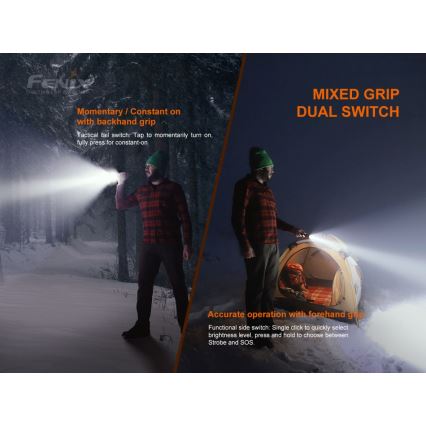 Fenix LD22V20 - Punjiva LED baterijska lampa, USB, IP66, 800 lm, 220 h rada
