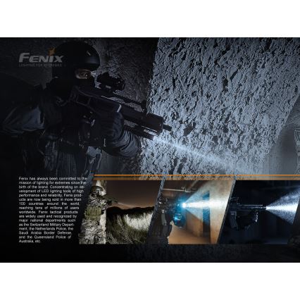 Fenix LR35R - LED punjiva baterijska lampa 6xLED/2x21700 4000 mAh IP68 10000 lm 80 h