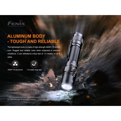 Fenix PD35V30 - LED punjiva baterijska lampa LED/USB/2xCR123A IP68 1700 lm 230 h 2600 mAh