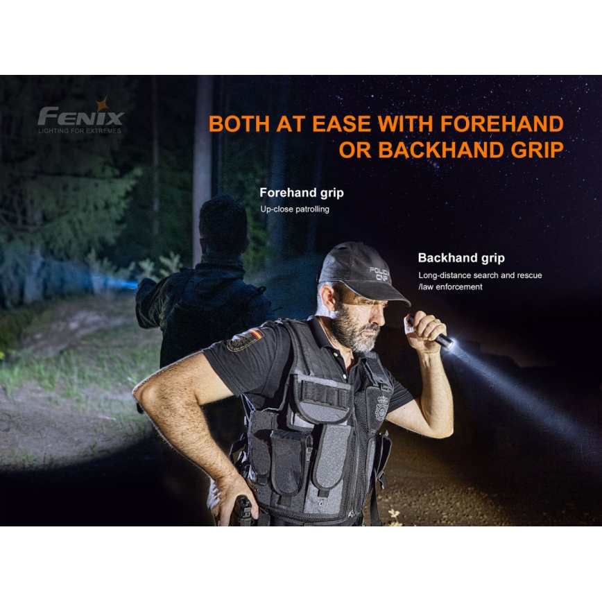 Fenix PD35V30 - LED punjiva baterijska lampa LED/USB/2xCR123A IP68 1700 lm 230 h 2600 mAh