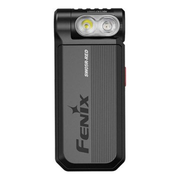 Fenix SW05RREDBLC - LED prigušiva punjiva svetiljka LED/USB IPX6 150 lm 49 h 700 mAh crna