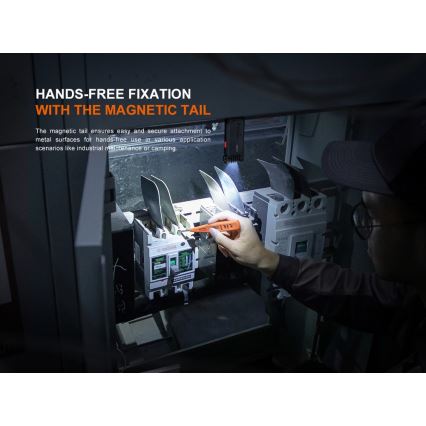 Fenix SW05RREDBLC - LED prigušiva punjiva svetiljka LED/USB IPX6 150 lm 49 h 700 mAh crna