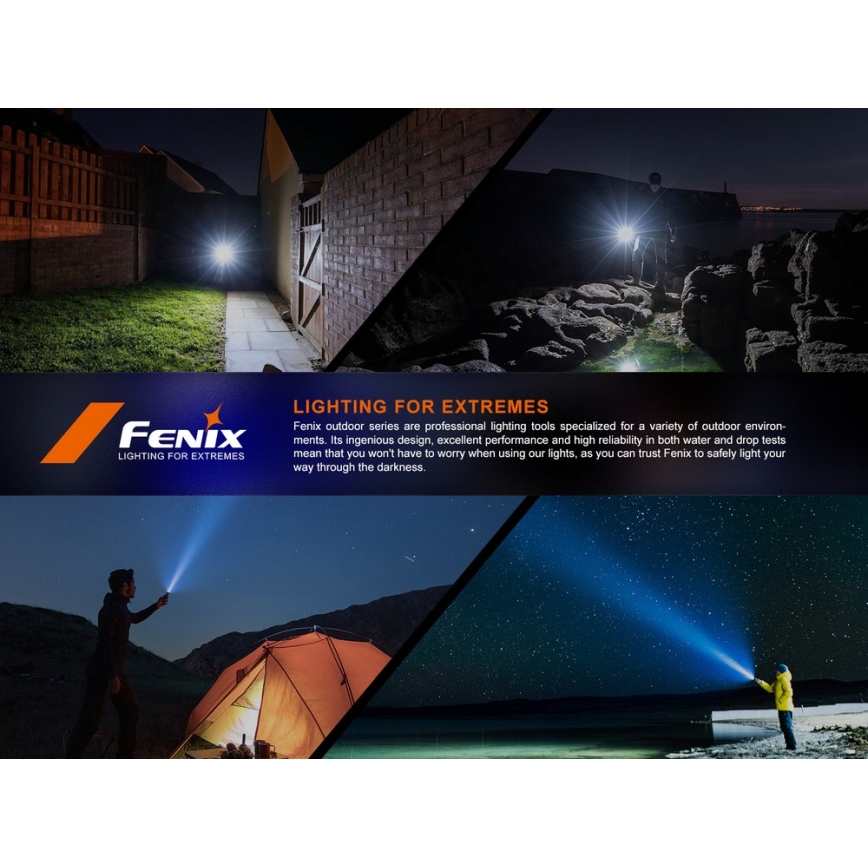 Fenix SW05RREDBLC - LED prigušiva punjiva svetiljka LED/USB IPX6 150 lm 49 h 700 mAh crna