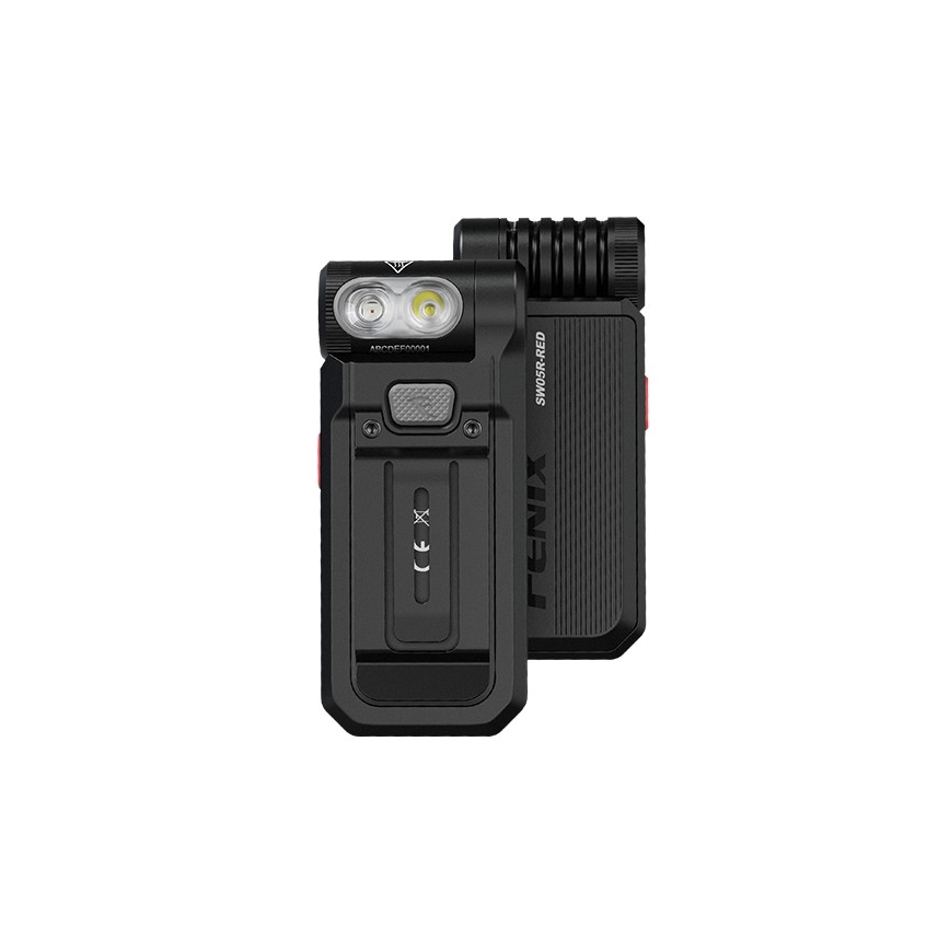 Fenix SW05RREDBLC - LED prigušiva punjiva svetiljka LED/USB IPX6 150 lm 49 h 700 mAh crna
