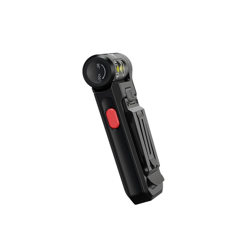 Fenix SW05RREDBLC - LED prigušiva punjiva svetiljka LED/USB IPX6 150 lm 49 h 700 mAh crna