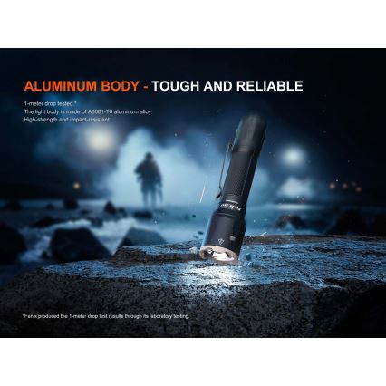 Fenix TK17BLK - prigušiva punjiva LED baterijska lampa LED/USB 6000 mAh IP68 3600 lm 60 h crna