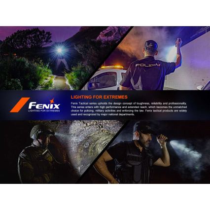 Fenix TK17BLK - prigušiva punjiva LED baterijska lampa LED/USB 6000 mAh IP68 3600 lm 60 h crna