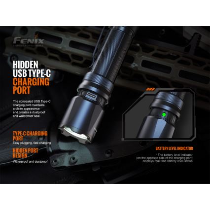Fenix TK20RV20 - LED taktička punjiva lampa LED/USB IP68 3000 lm 48 h