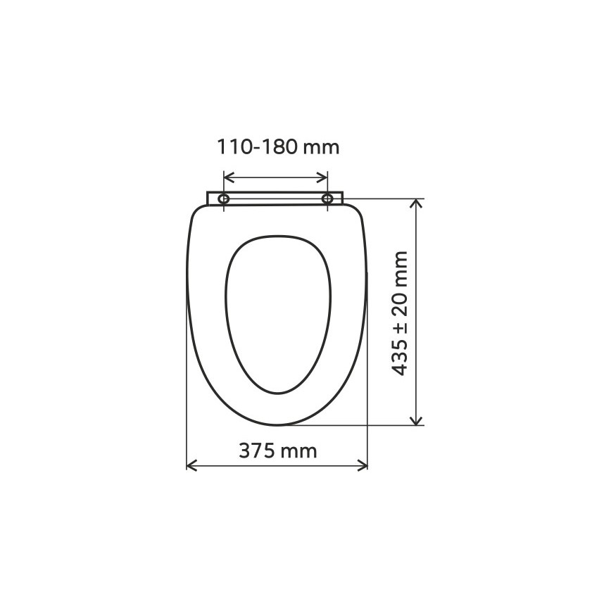 FERRO - Daska za WC šolju MDF/dekor bukve
