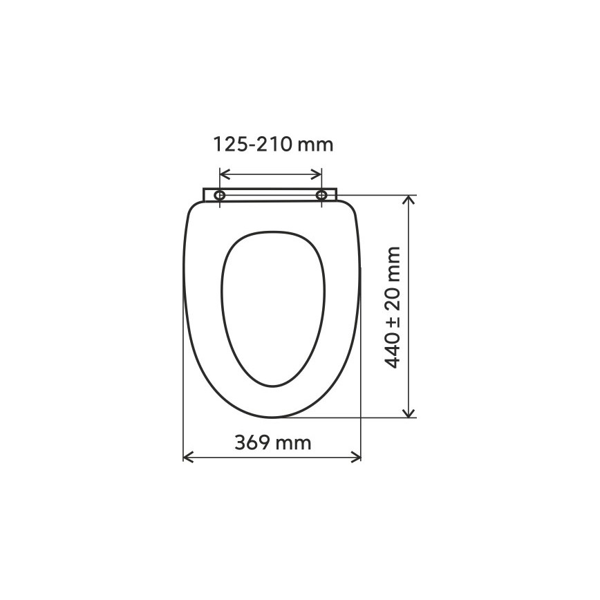FERRO - WC daska SoftClose duroplast/crna