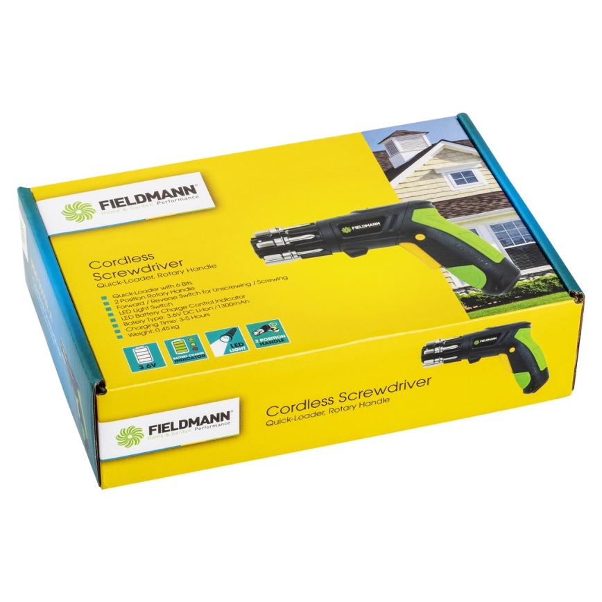 Fieldmann - AKU šrafilica 3,6 V 1300 mAh