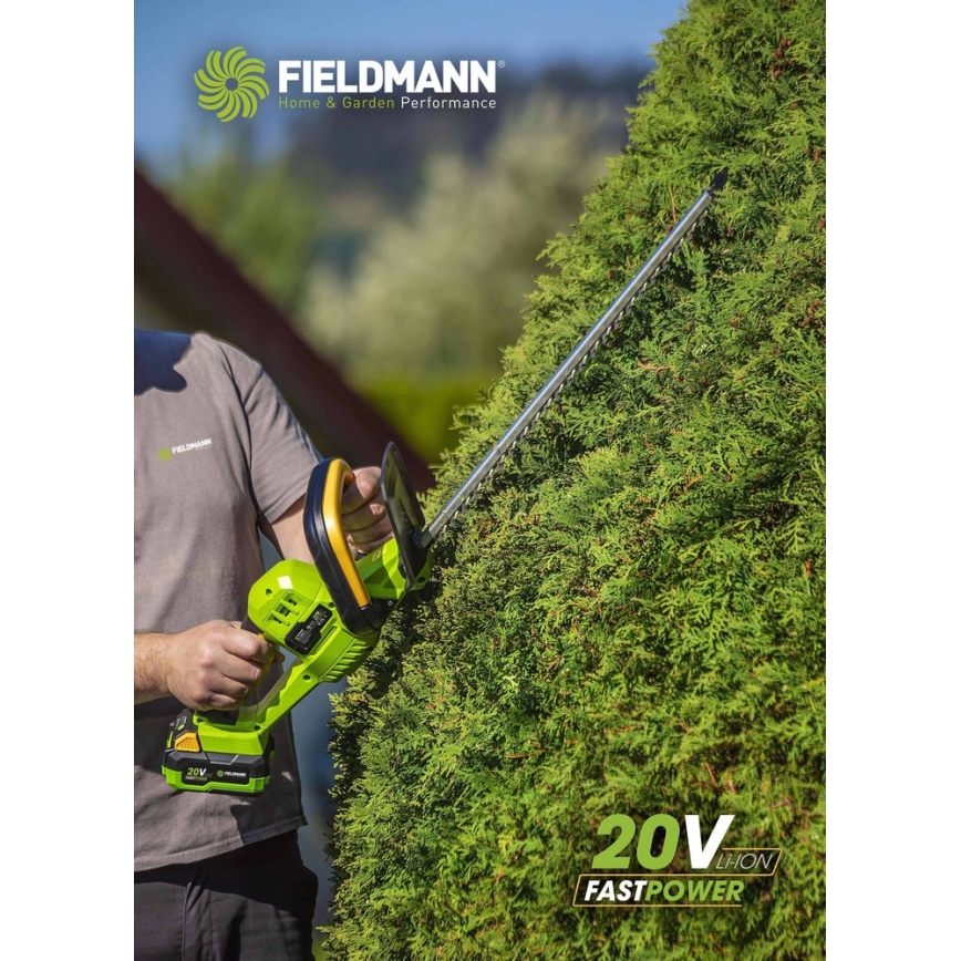 Fieldmann - Akumulatorske makaze za živu ogradu 20V
