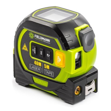 Fieldmann - Laserski merač udaljenosti sa LED displejem i trakastim metrom 2xAA