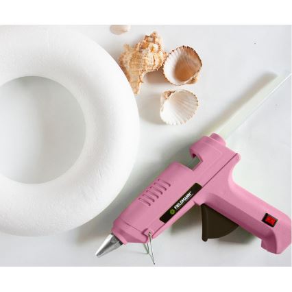 Fieldmann - pištolj za vruće lepljenje 100W/230V u ružičastoj boji