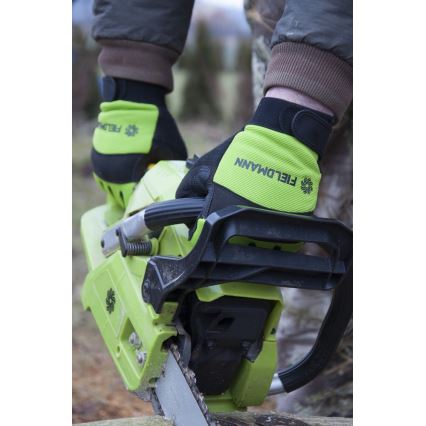 Fieldmann - Radne rukavice XL crne/zelene
