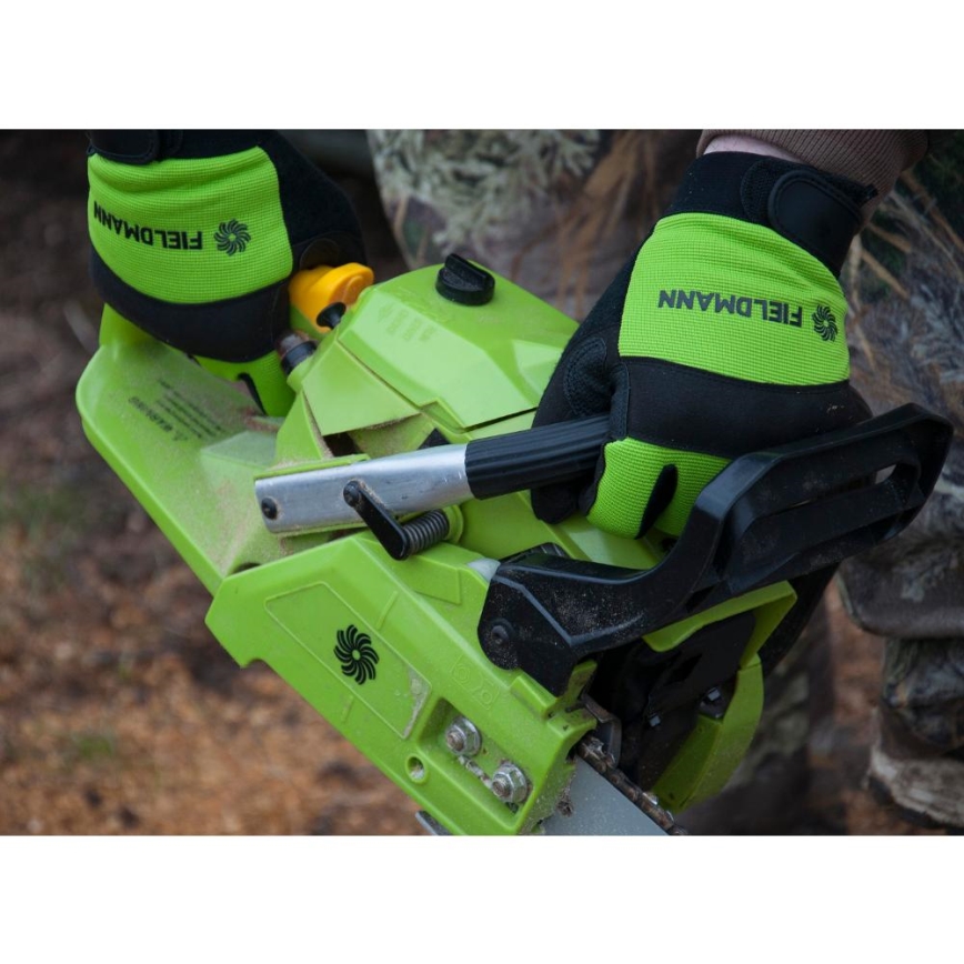 Fieldmann - Radne rukavice XXL crne/zelene