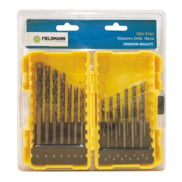 Fieldmann - Set burgija za zidove 18 kom