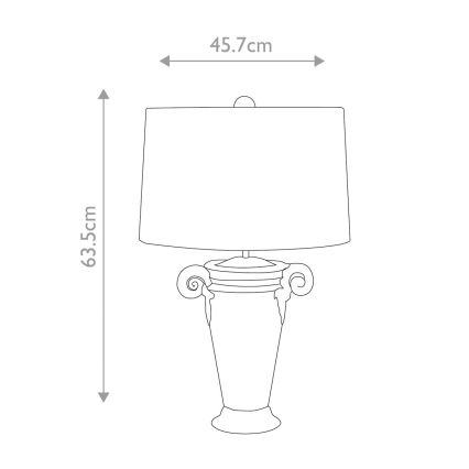 Flambeau - Stona lampa GALLIER 1xE27/60W/230V