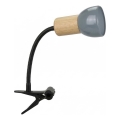 Fleksibilna lampa sa stezaljkom SVENDA 1xE27/60W/230V hrast/siva