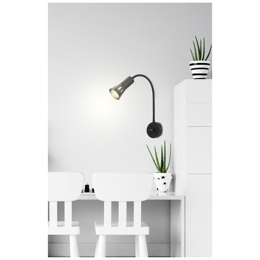 Fleksibilna lampica ARENA 1xE14/40W/230V crna